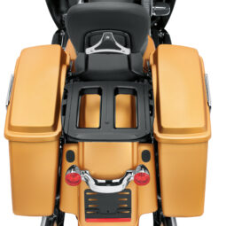 Adjustable Two-Up Gloss Black Luggage Rack