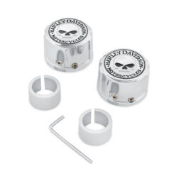 Willie G Skull Front Axle Nut Covers