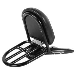 Black Sissy Bar Backrest / Luggage Rack for Harley® V-Rod ’02-’06