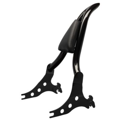 Black Detachable Havoc Sissy Bar Backrest for Harley® Breakout / Fat Boy ’18-’25