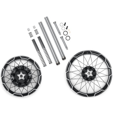 Combo Cast Laced 21 In. Front/18 In. Rear Wheel Kit