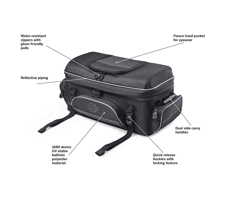 Onyx Premium Luggage Tour-Pak Rack Bag - Image 2