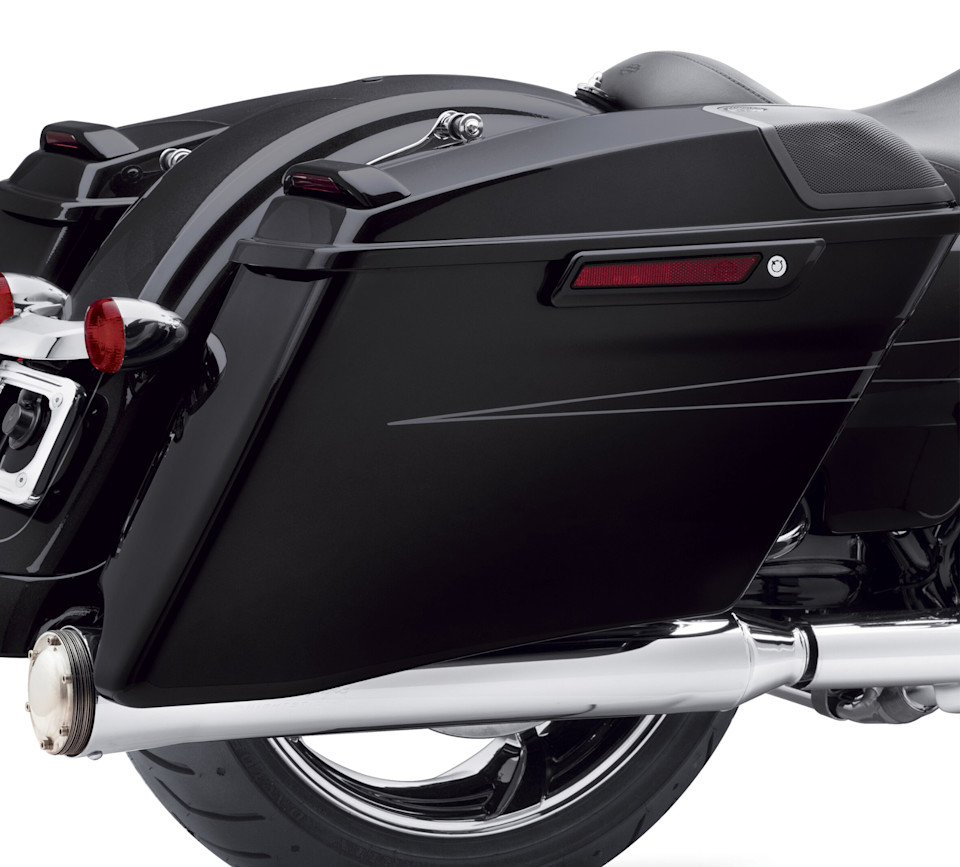 Vivid Black Saddlebag Lid Spoilers - Image 2