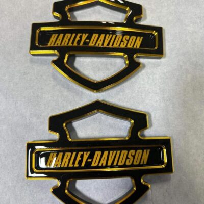 CUSTOM SHARK HEAD HD TANK EMBLEM SET ALL YEARS AVAILABLE