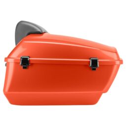 Baja Orange King Tour Pack w/ Slim Backrest & Black Hardware for Harley® Touring ’97-’25