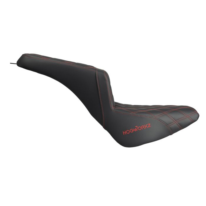 Rise Up Seat for Harley® Street Bob FXBB / Standard FXST '18-'25 (Red Stitch) - Image 7