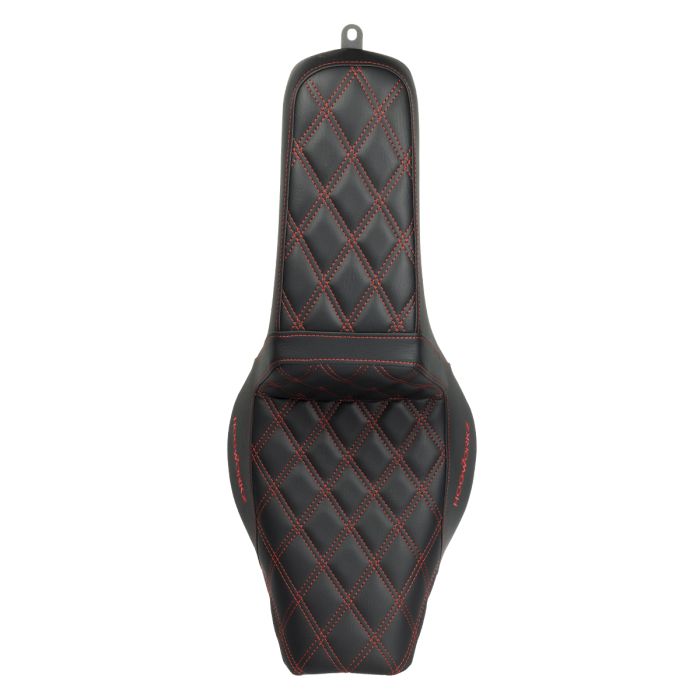 Rise Up Seat for Harley® Street Bob FXBB / Standard FXST '18-'25 (Red Stitch) - Image 4