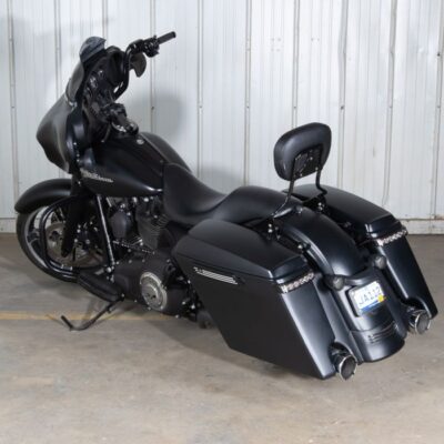 Black Detachable Tall Boy Sissy Bar Backrest for Harley® Touring ’09-’25