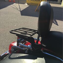Black Detachable Sissy Bar / Luggage Rack for Harley® Touring ’97-’08