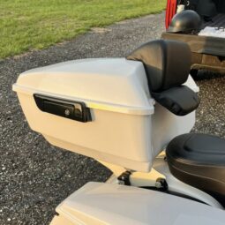 Atlas Silver Metallic King Tour Pack w/ Slim Backrest & Black Hardware for Harley® Touring ’97-’25
