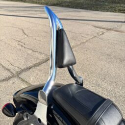Black Detachable Havoc Sissy Bar Backrest for Harley® Breakout / Fat Boy ’18-’25