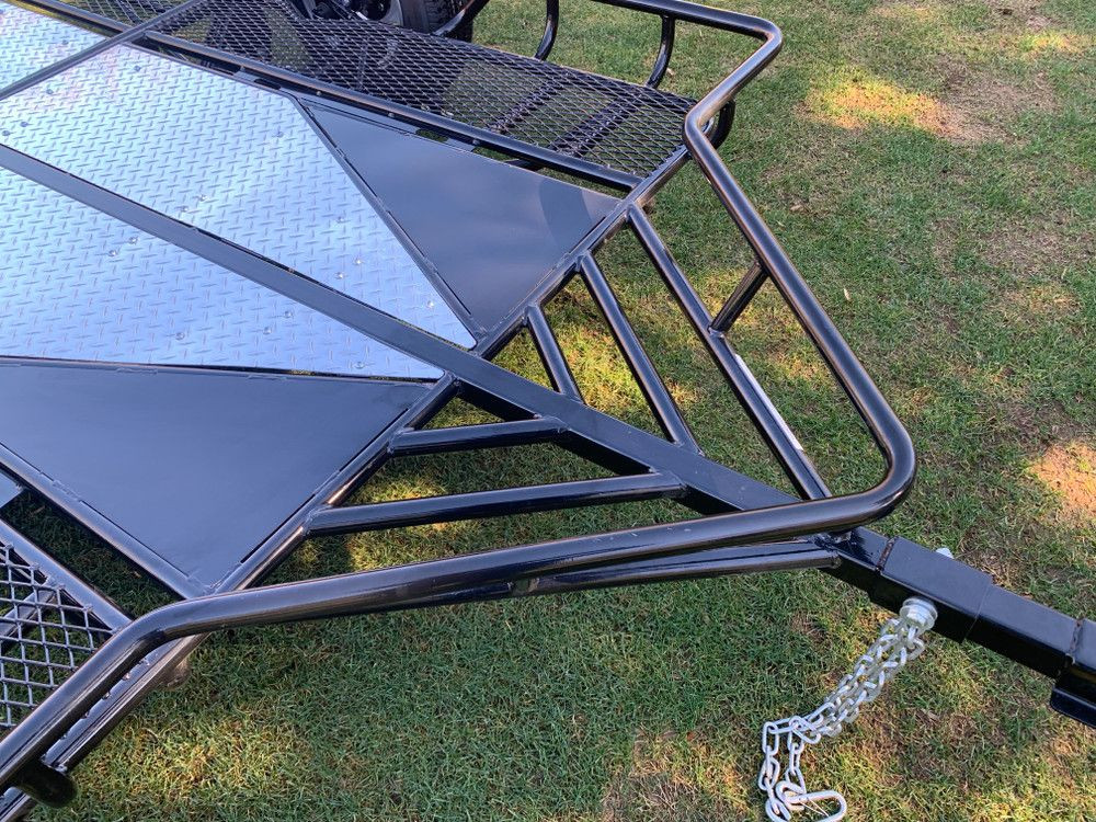 Harley Trike and Spyder Stand, Store or Roll Motorcycle Trailer - Image 6