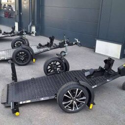 NEW VERSION IN STOCK & 750 KG MT1 MT2 MT BLACK EDITION Motorcycle Trailer with lowering function