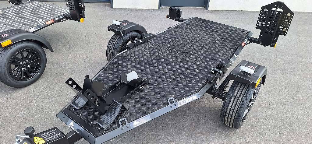 NEW VERSION IN STOCK & 750 KG MT1 MT2 MT BLACK EDITION Motorcycle Trailer with lowering function