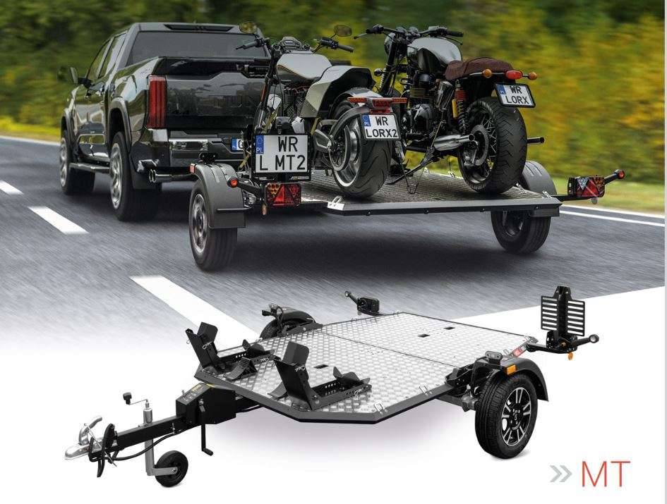 NEW & IN STOCK 750 KG MT2 Motorcycle Trailer with lowering function, tiltable, foldable Lorries MT-2