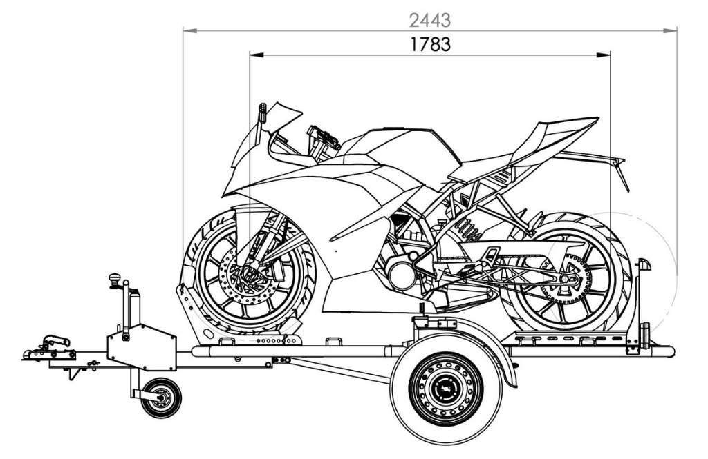 Lorries MT1 Motorcycle Transport Trailer - The Perfect Trailer for Large Motorcycles - Image 3