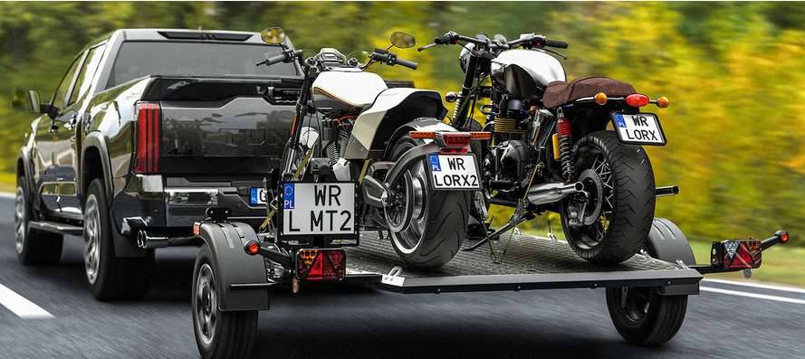 Lorries MT2, BLACK EDITION motorcycle trailer for 2 motorcycles - Image 5