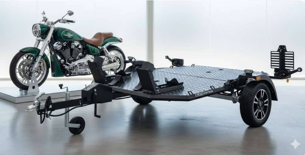 Lorries MT2, BLACK EDITION motorcycle trailer for 2 motorcycles - Image 4
