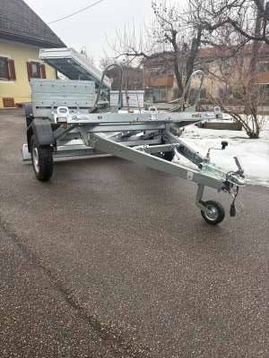Martz GP 2 Premium motorcycle trailer – tiltable, 750 kg
