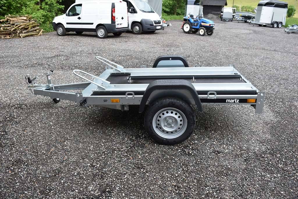 Mav motorcycle transporter, in stock, tiltable, loading ramp, 2 rails mounted, screen printing plate, financing available
