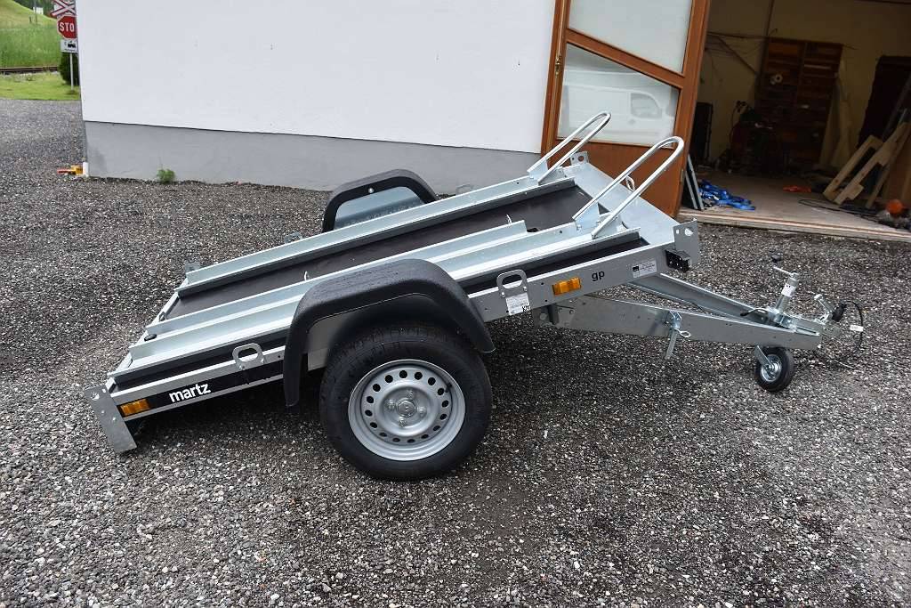 Mav motorcycle transporter, in stock, tiltable, loading ramp, 2 rails mounted, screen printing plate, financing available - Image 2
