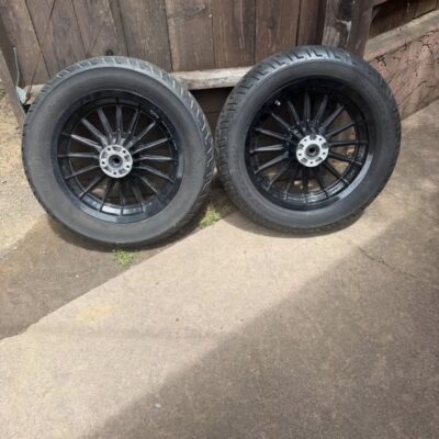Harley-Davidson FLHT Wheel Set – Black Powder Coat