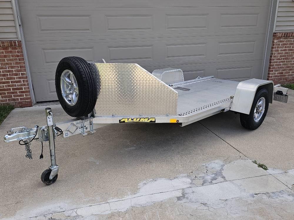 Premium Aluminum Motorcycle Trailer – Fully Upgraded