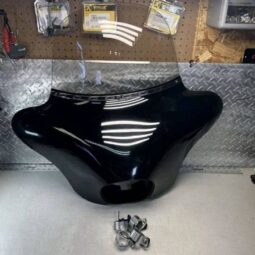 Black Batwing Fairing with 9” Tinted Windshield