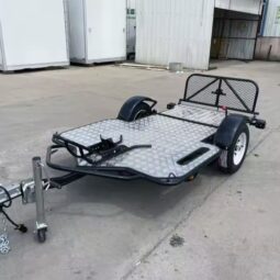 Stand-Up Folding Motorcycle Trailer