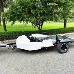 Stand-Up Motorcycle Trailer – Built for Strength, Designed for Convenience